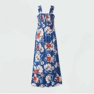 Isabel Maternity by Ingrid & Isabel Floral Print Sleeveless Smocked Dress